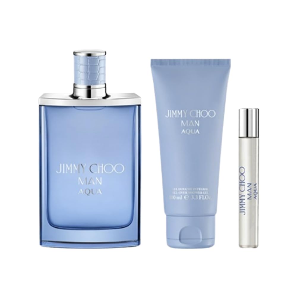 Jimmy Choo Man Aqua Set de 3 Piezas (Hard Box)