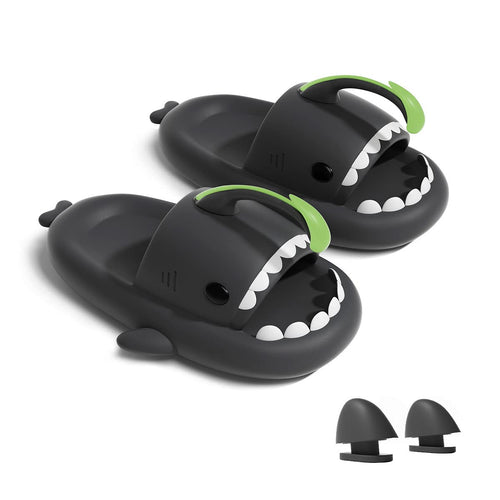 Hello Slippers Anglerfish Glow in The Dark Shark Slides Sandals, Super Soft Eco-Friendly EVA Material Comfortable Shoes for Women and Men Indoors & Outdoors