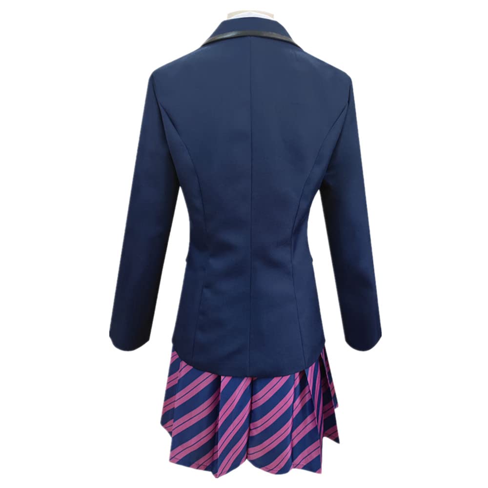 COLSA Disfraz de Cosplay de Uniforme Escolar Anime (Azul / Talla 2XL)