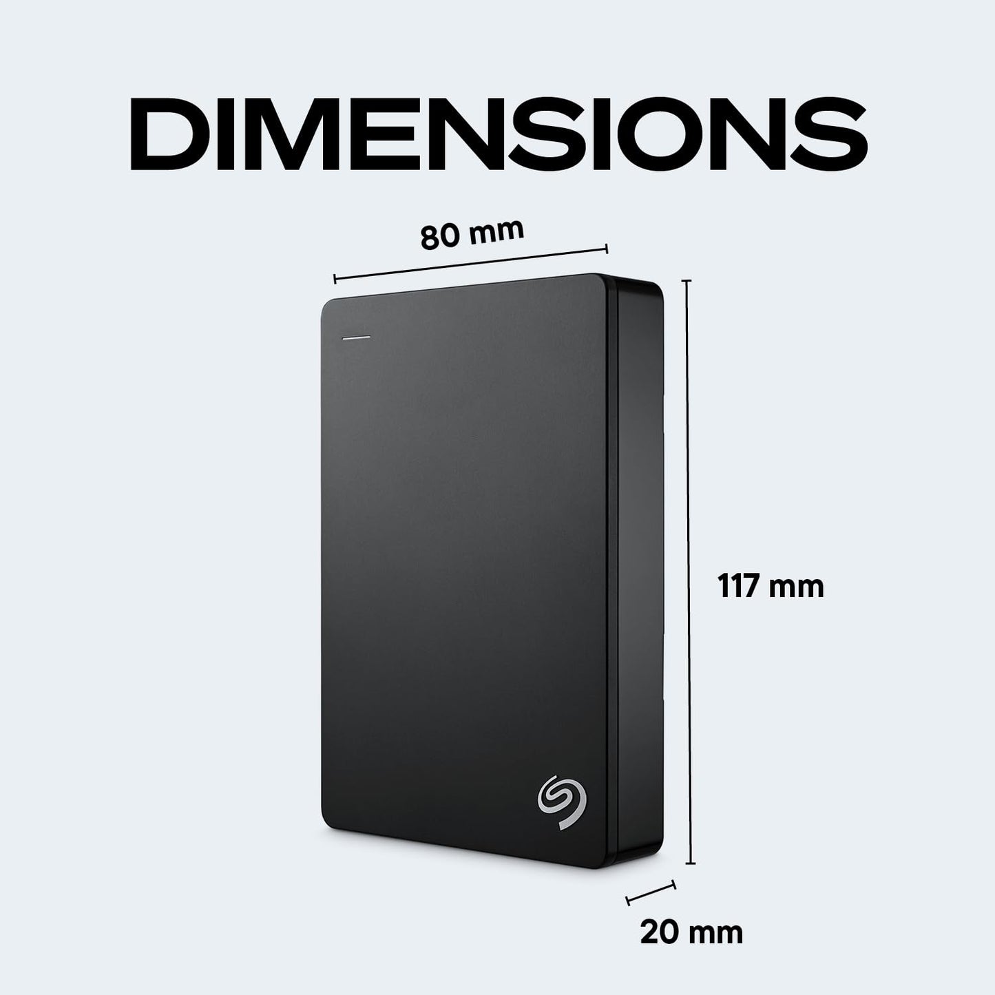 Seagate Portable 4TB External Hard Drive HDD – USB 3.0 for PC, Mac, Xbox, & PlayStation - 1-Year Rescue Service (SRD0NF1)