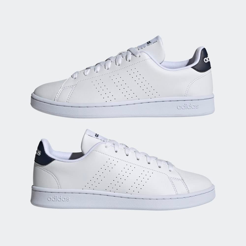 adidas Mens Advantage White/Cloud White/Ink 8