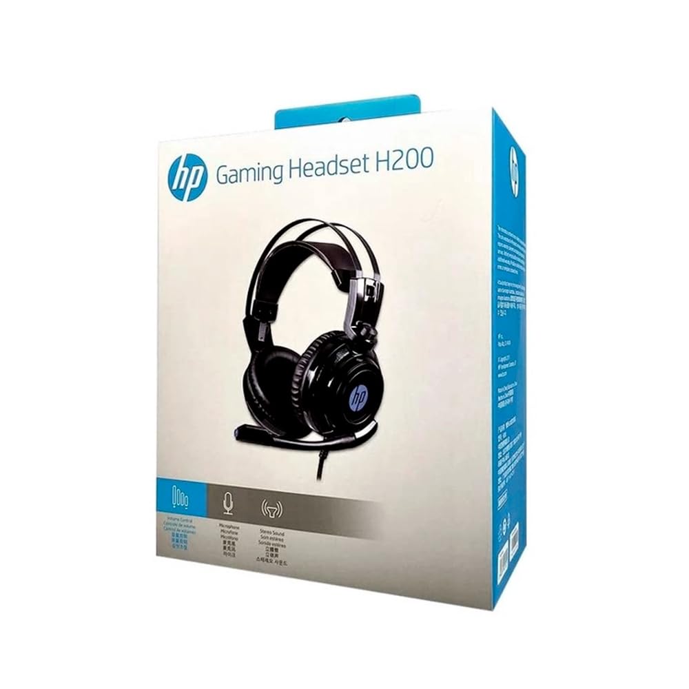HP Headset Gamer, Black 1 P2+USB H200, Drive 50mm, LED, 8AA04AA