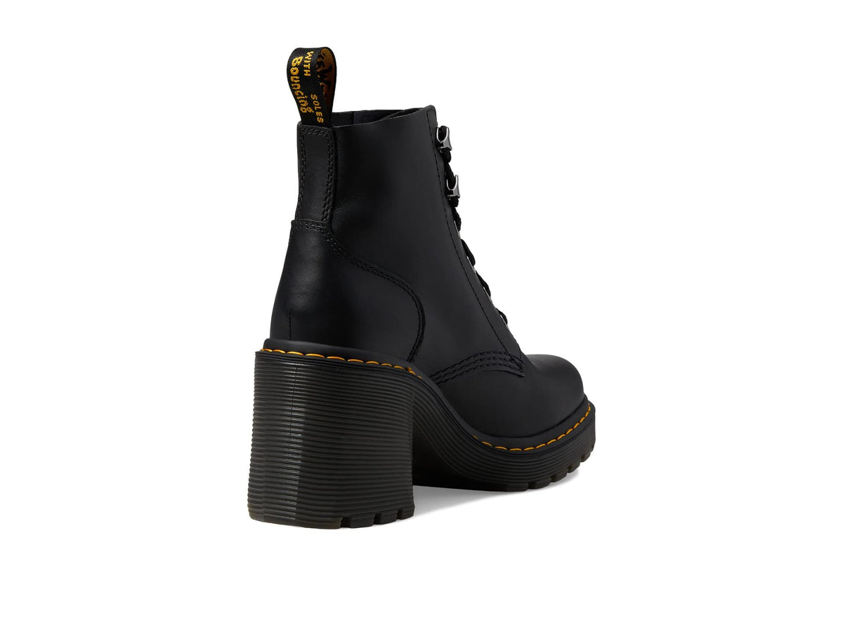 Dr. Martens, Women's Jesy 6 Tie Boot, Black Sendal