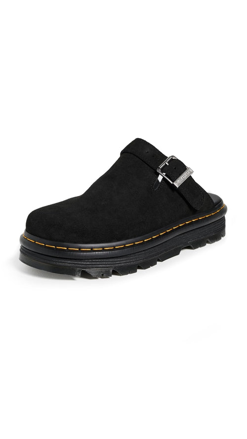 Dr. Martens Unisex Zebzag Mule, Black Eh Suede