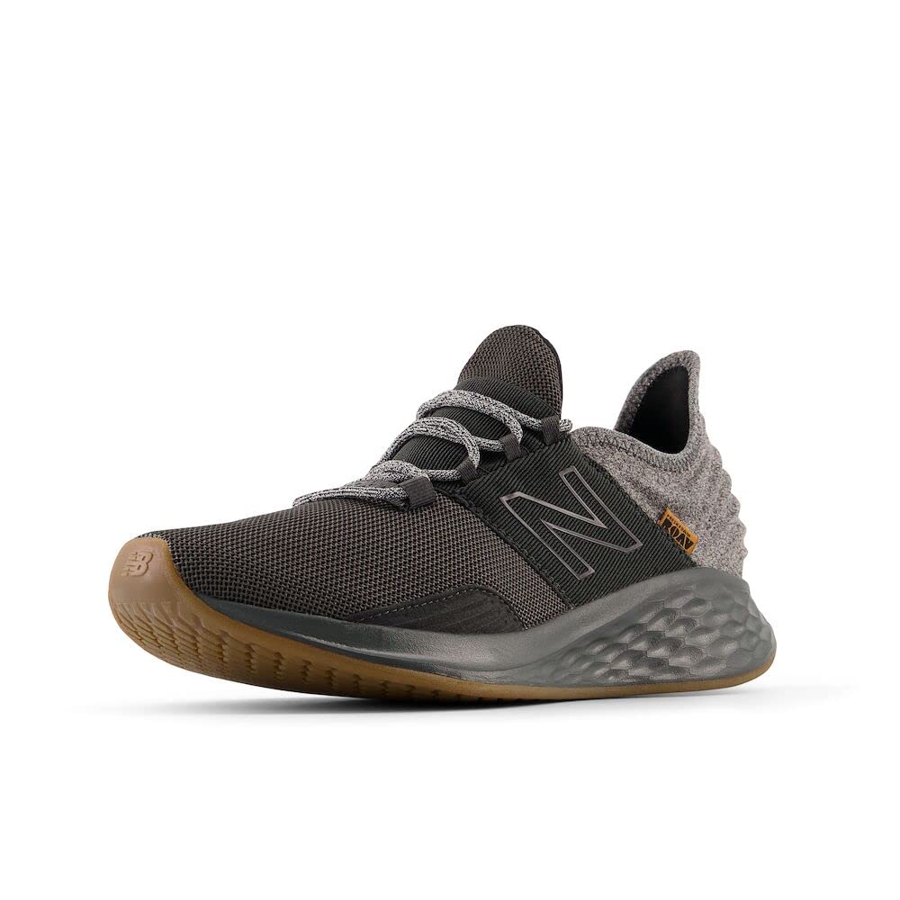 New Balance Men's Fresh Foam Roav V1 Running Shoe, Blacktop/Gum