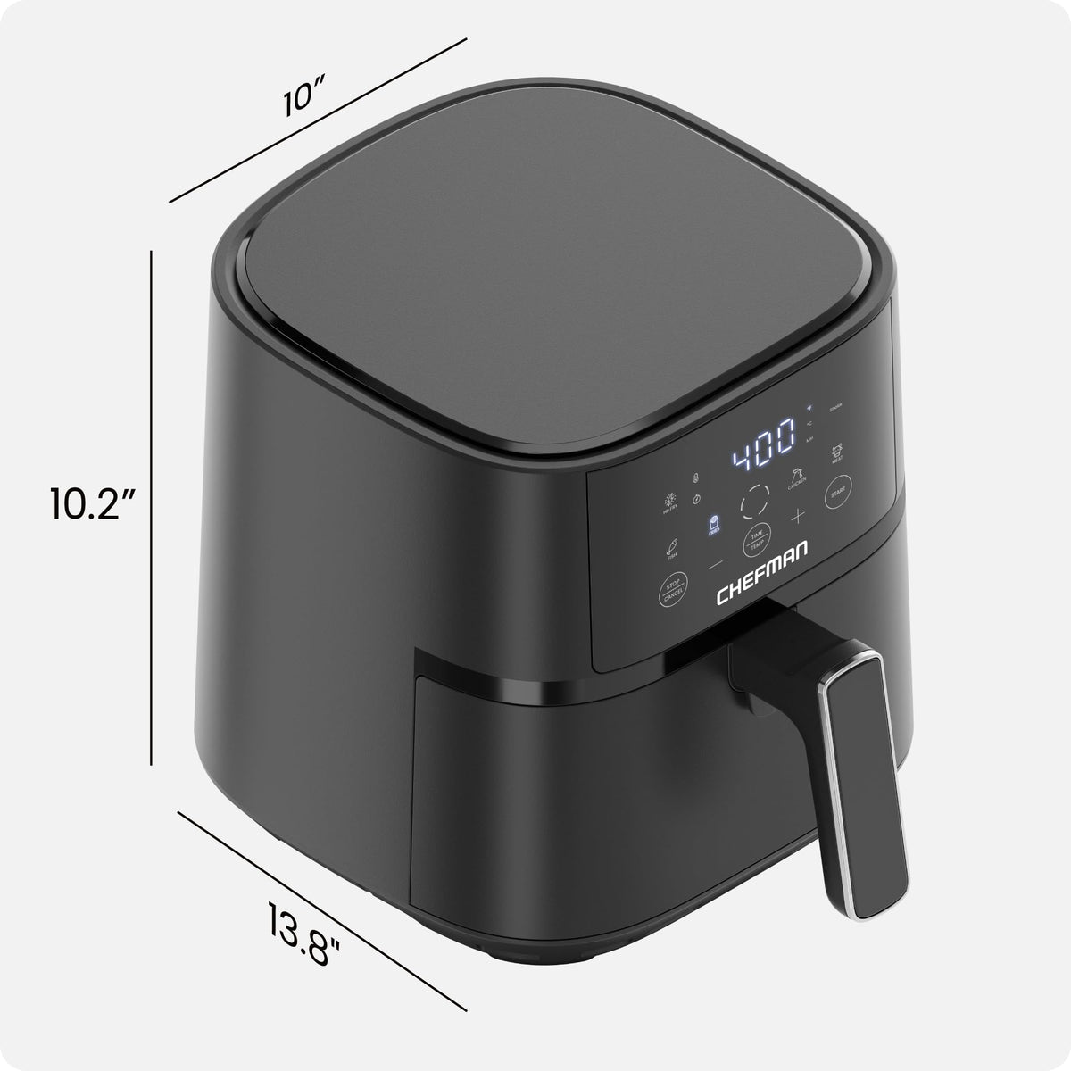 Chefman Freidora de Aire Compacta 4 QT (Black)