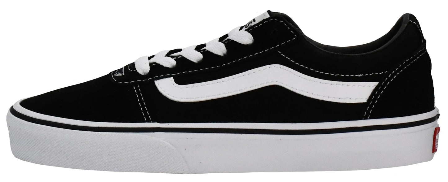 Vans Women's Ward Sneaker, Suede/CanvasBlack/White