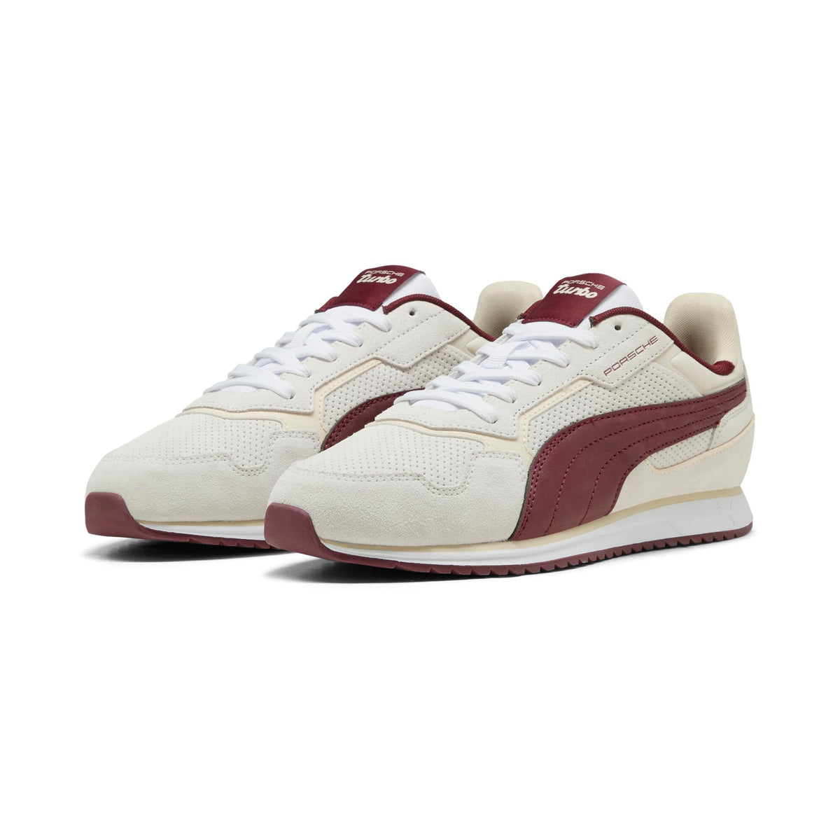 Puma Men's Porsche Legacy Softride ST Miler Shoes, White-Ruby Shimmer AH25