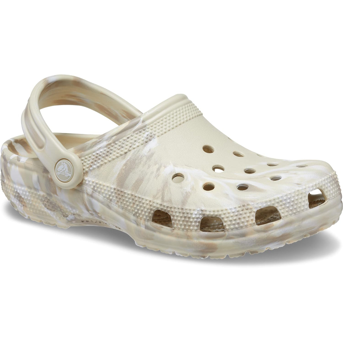 Crocs Unisex-Adult Classic Marbled Tie Dye Clog, Bone/Multi