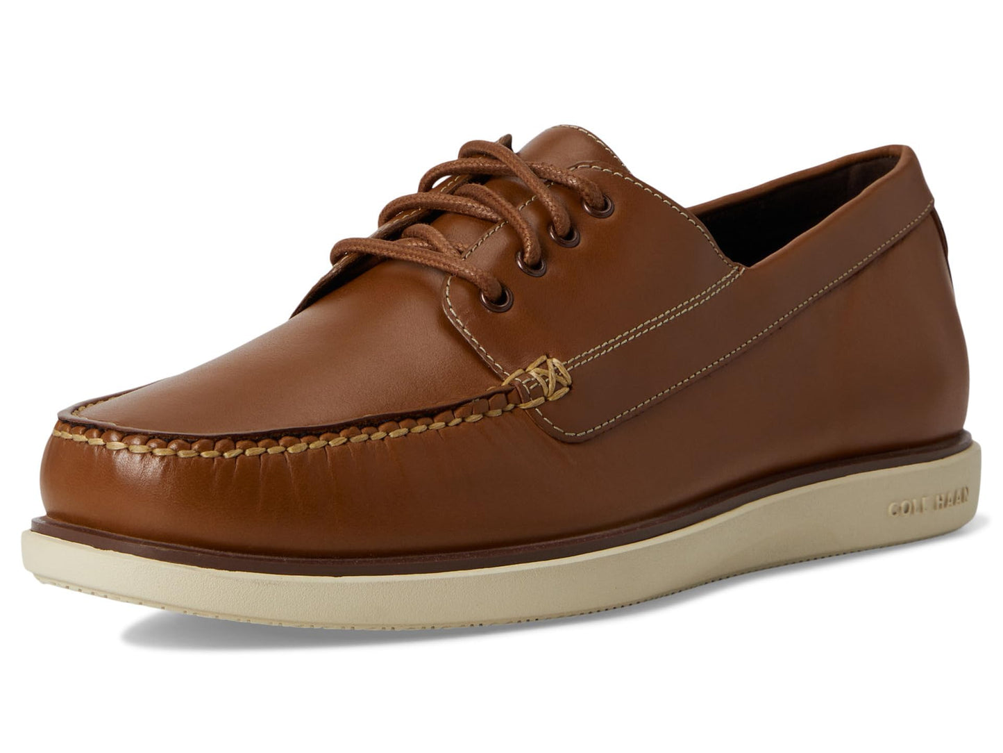 Cole Haan Men's Grand 4-Eye Loafers, British Tan/Angora, 8.5-M US