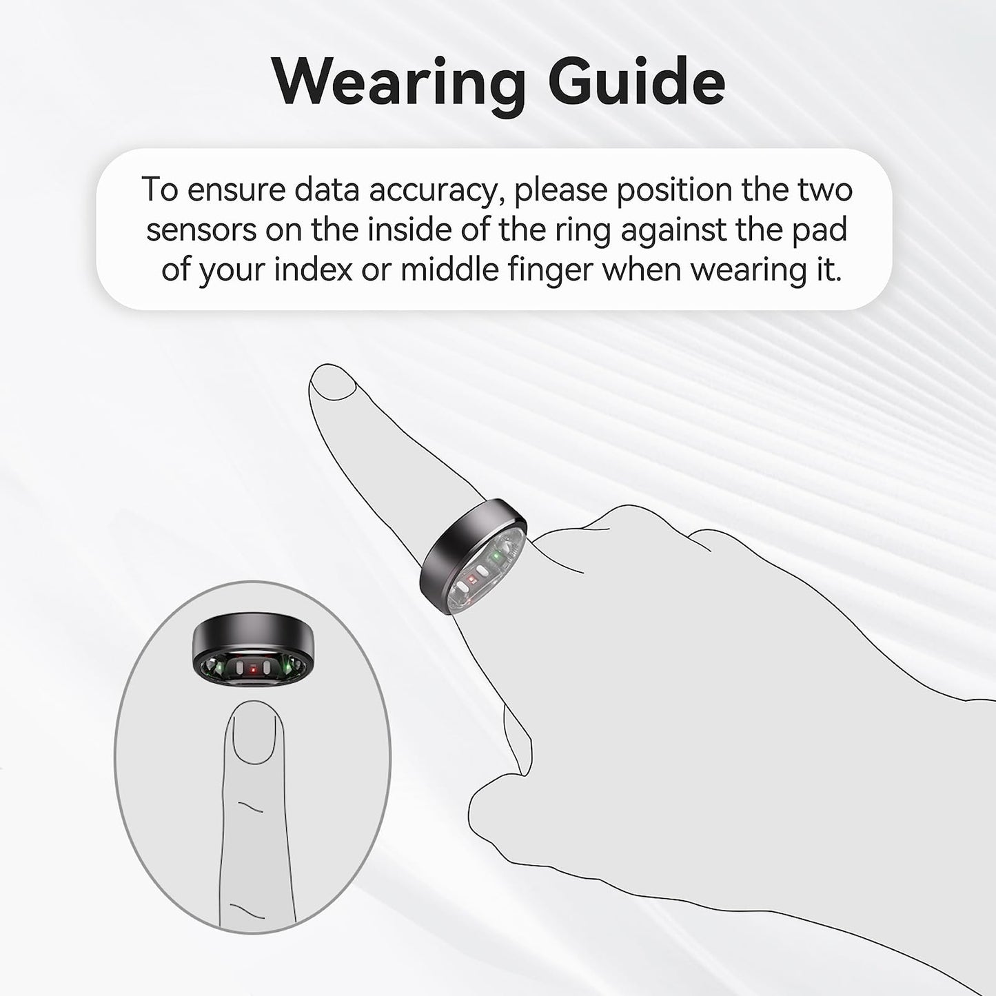 RingConn Kit de Tamaño de Anillo Inteligente Gen 2 (Tallas 6 a 14)