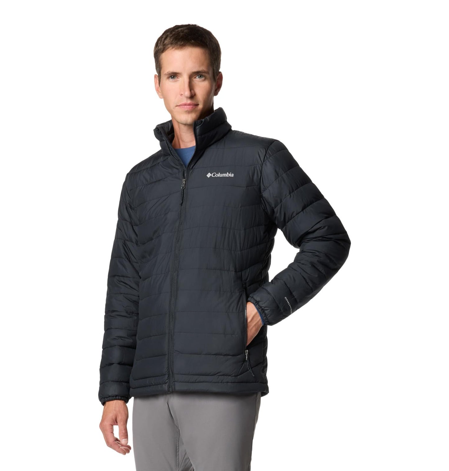 Columbia Chaqueta Acolchada con Aislamiento para Hombre (Negro / Talla M)