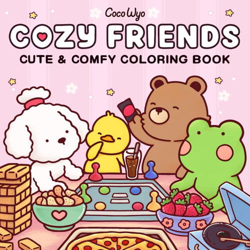 Libro de Colorear Cozy Friends (Animales Lindos para Adultos y Adolescentes)