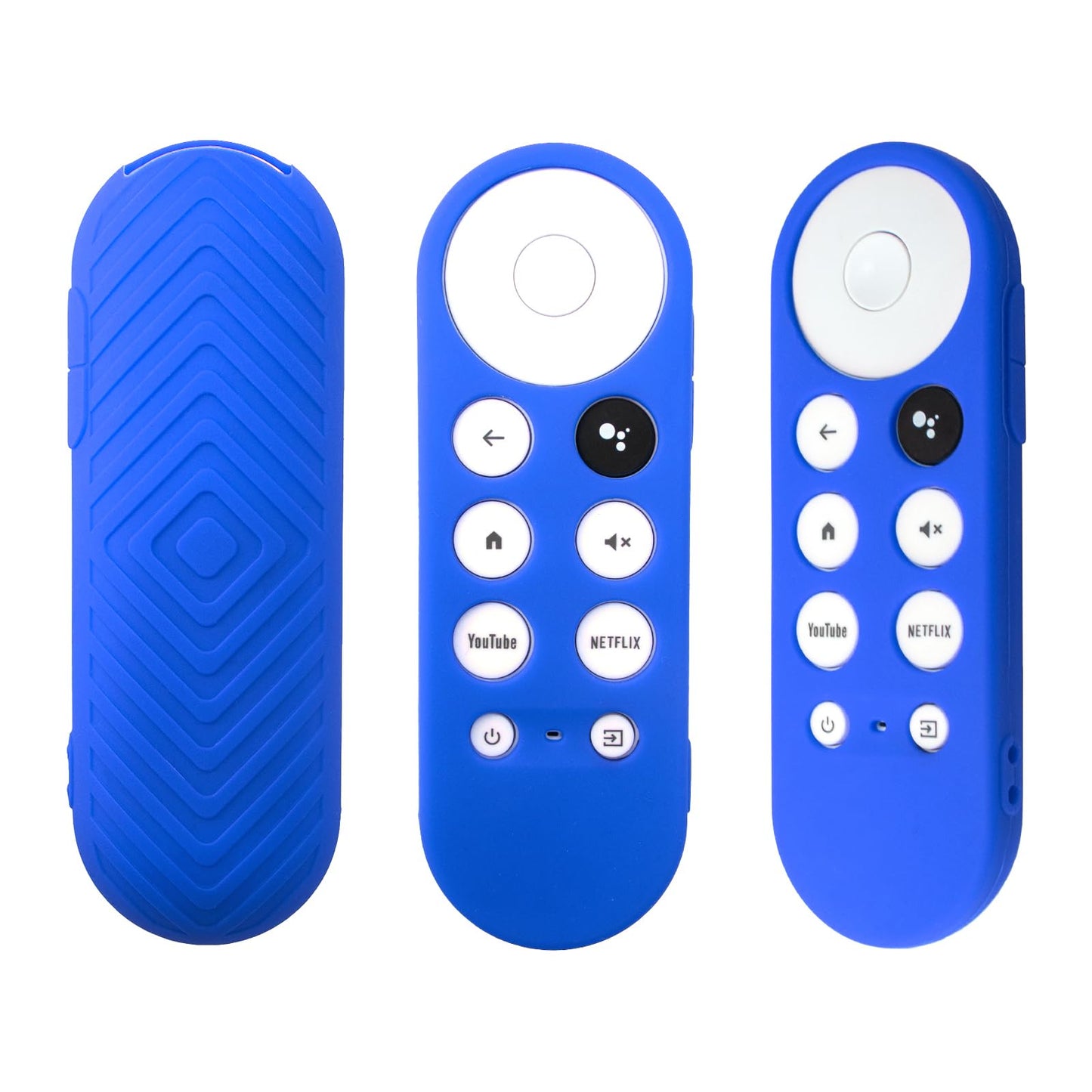 Funda Protectora para Control Remoto por Voz Chromecast 2020 (Azul Océano y Negro)