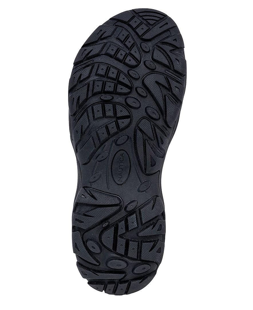 Nautica Men's Athletic Sport Sandals – Comfortable Hiking & Walking Sandals with Cushioned Sole, Bulty, Dark Brown