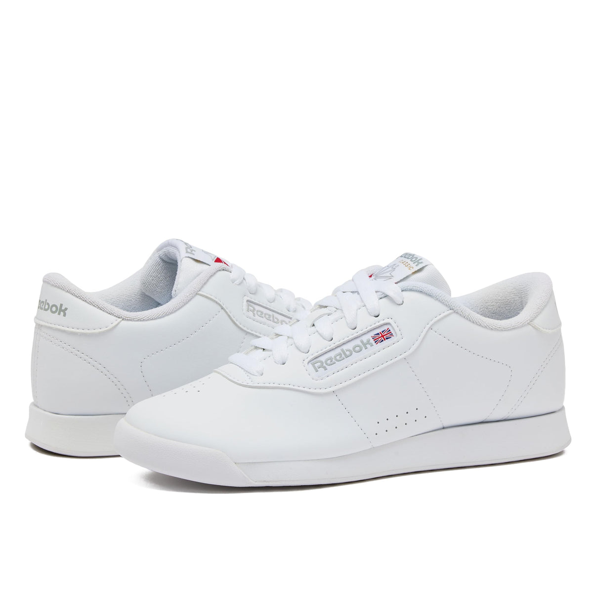 Reebok Princess Sneakers for Women, Comfortable Walking or Tennis Womens Shoes, Us-White