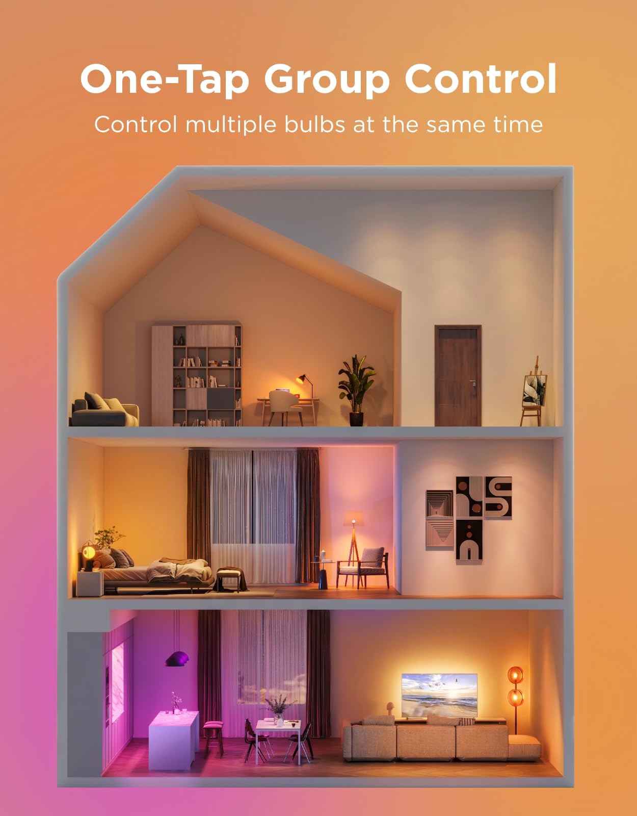 Govee Bombillas Inteligentes LED (Paquete de 4 / 800 Lúmenes)