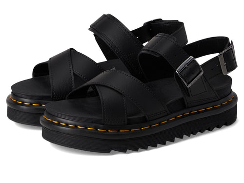 Dr. Martens Women's Voss II Sandal, Black Athena Leather
