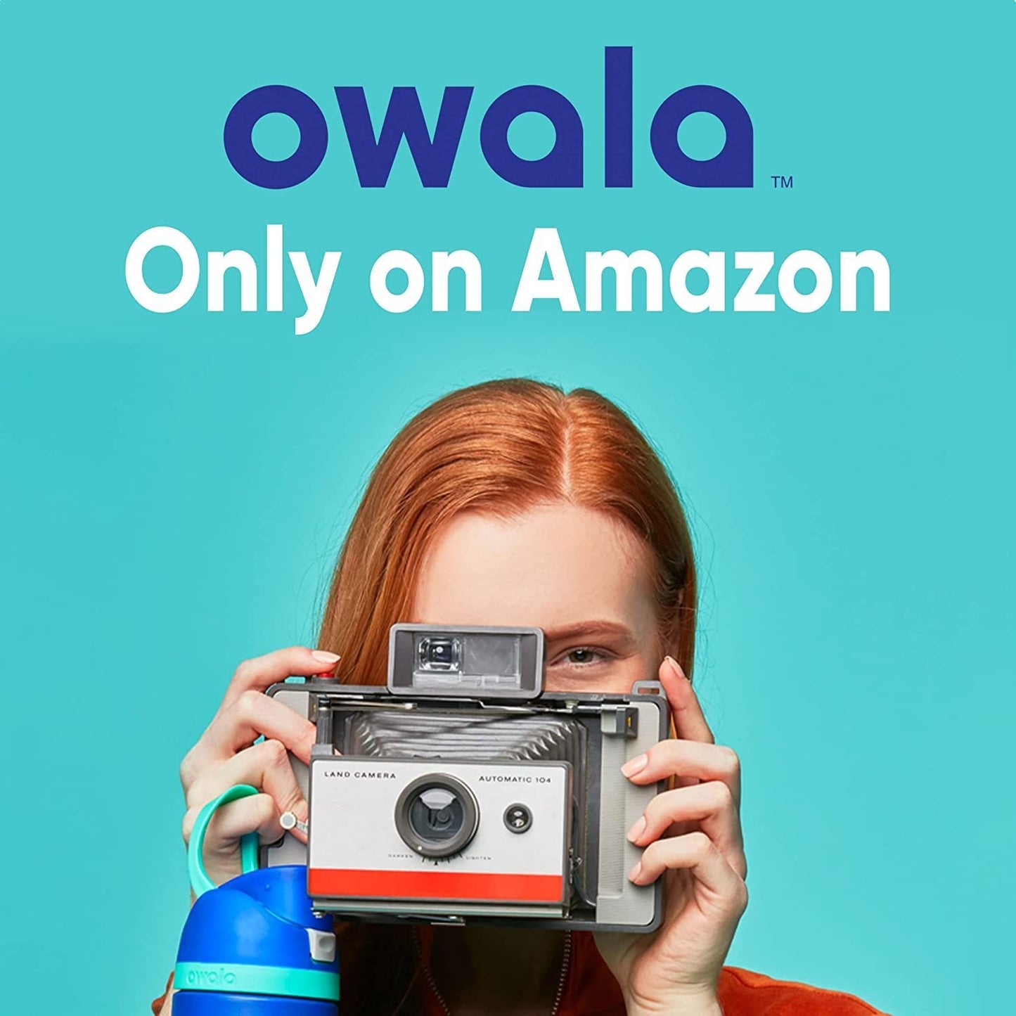 Owala Botella de Agua Aislada FreeSip de 24 oz (Marea Nebulosa)