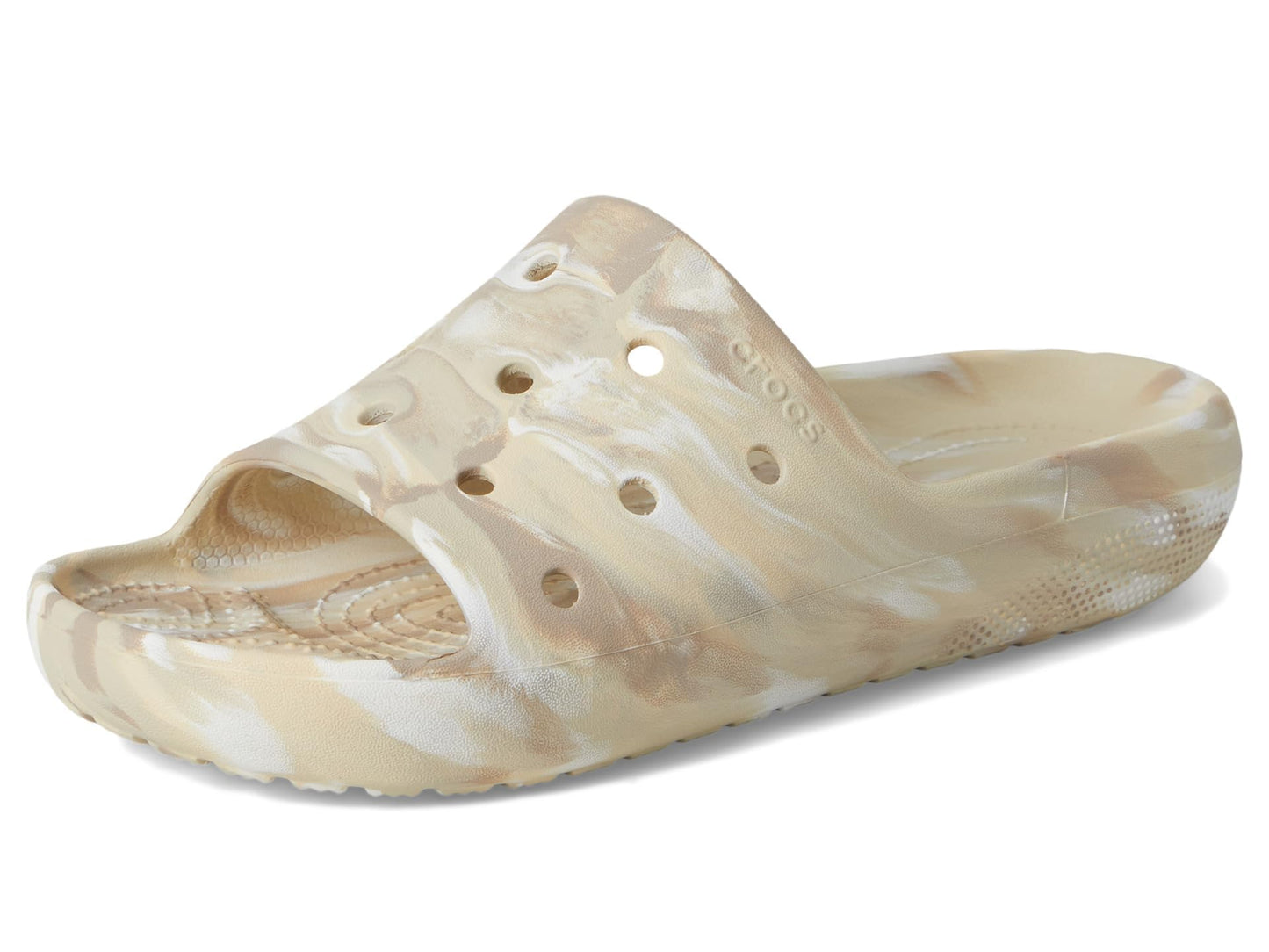 Crocs, Unisex, Classic 2.0 Slides, Bone/Multi
