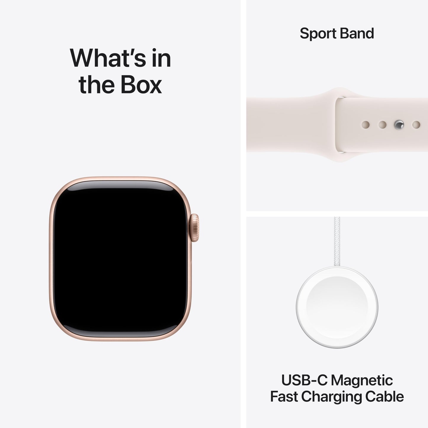 Apple Watch Series 11 (GPS 42mm / Rose Gold y Light Blush)