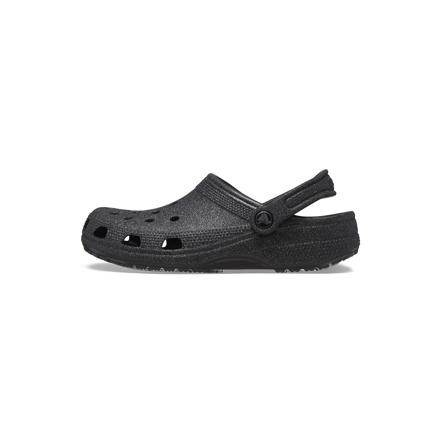 Crocs Zuecos Clásicos Brillantes Unisex (Negro / Talla 3 Hombre/5 Mujer)