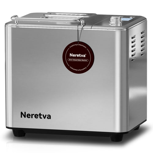 Neretva Máquina para Hacer Pan 20-en-1 (2LB / Plateado)