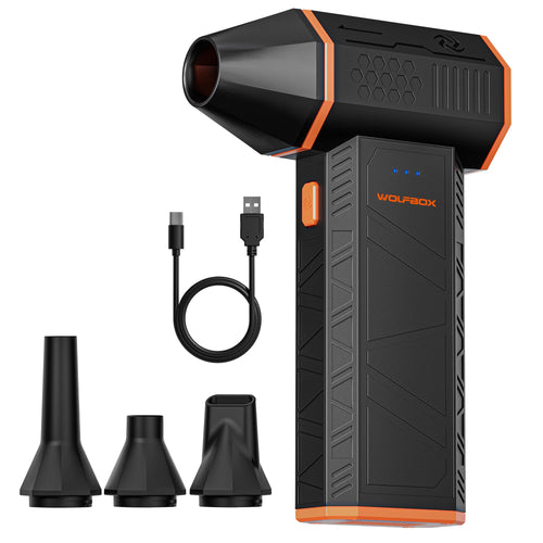 WOLFBOX Plumero de Aire Eléctrico MegaFlow 50 (110000RPM)