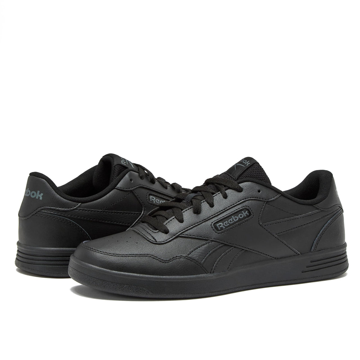 Reebok Court Advance Sneakers for Men - Casual Tennis Mens Shoes, White or Black, Core Black/Pure Grey/Core Black