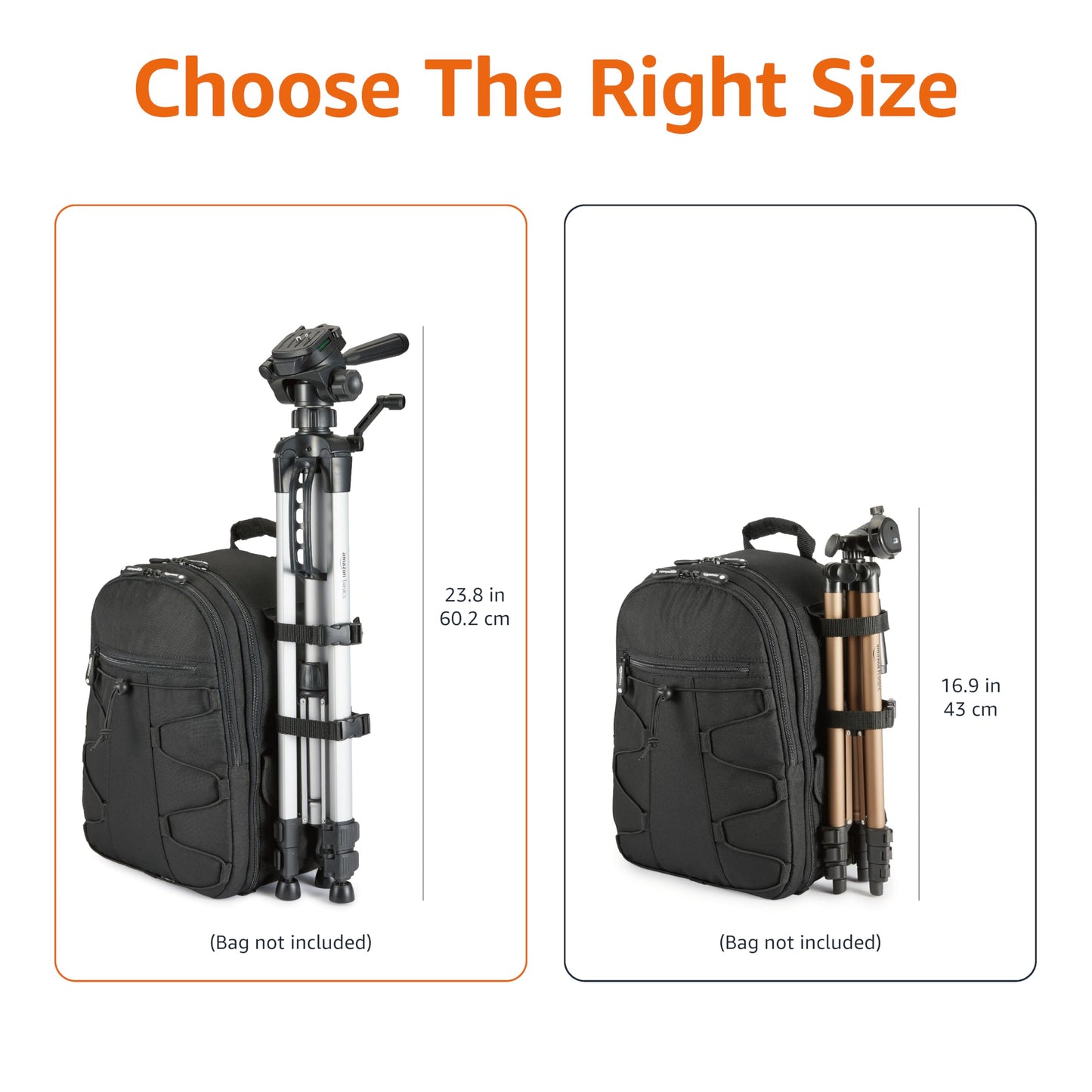 Amazon Basics 60-inch Lightweight DSLR Tripod with Bag, Black