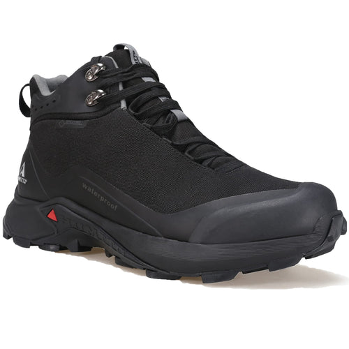 HUMTTO Men's All-Terrain Waterproof Hiking Boots Lightweight Breathable Outdoor Ankle Boots Trekking Hiking Shoes 8 Black