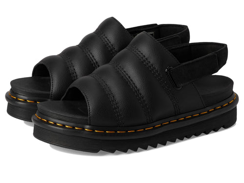 Dr. Martens Unisex Kole Sandal, Black Athena Leather