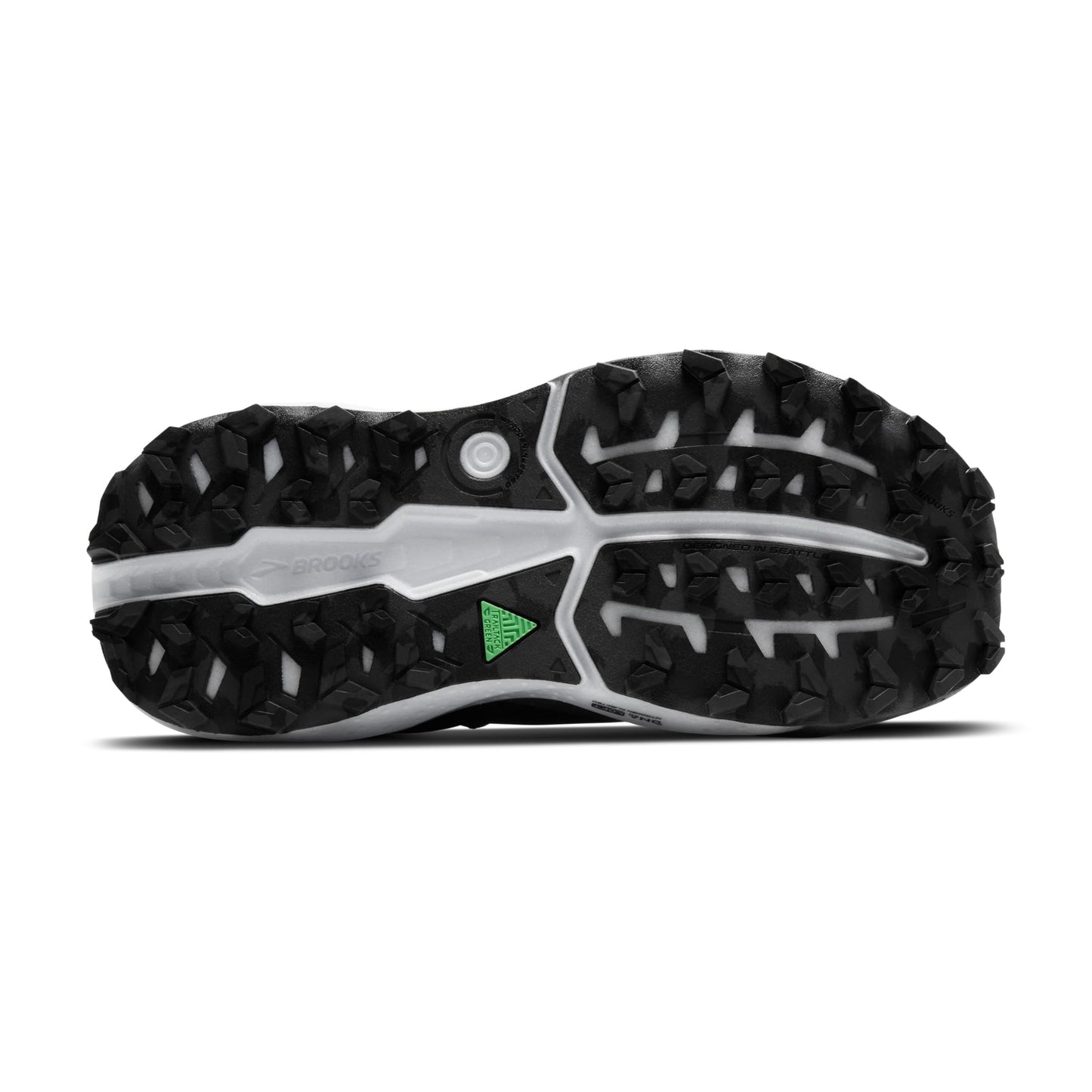 Brooks Women’s Caldera 8 Ultra Trail Running Shoe - Black/Blackened Pearl/White -