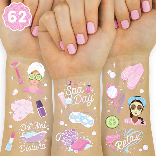 xo, Fetti Tatuajes Temporales para Fiesta de Spa (62 Estilos)