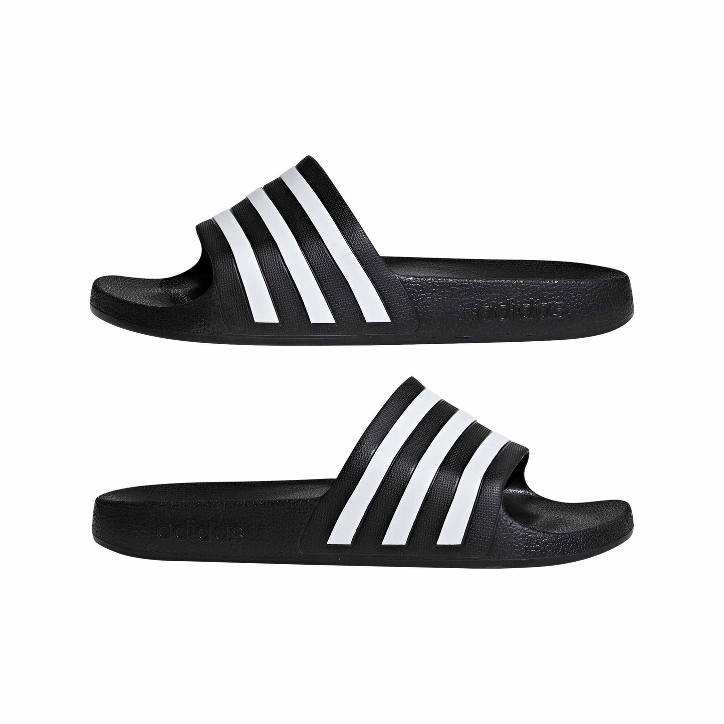 adidas unisex-adult Adilette Aqua Slides Black/White/Black 12