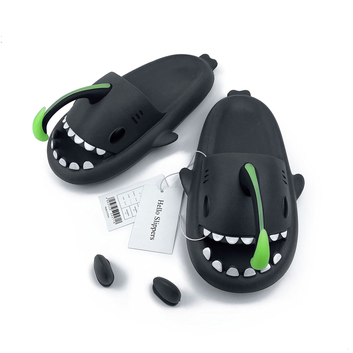 Hello Slippers Anglerfish Glow in The Dark Shark Slides Sandals, Super Soft Eco-Friendly EVA Material Comfortable Shoes for Women and Men Indoors & Outdoors
