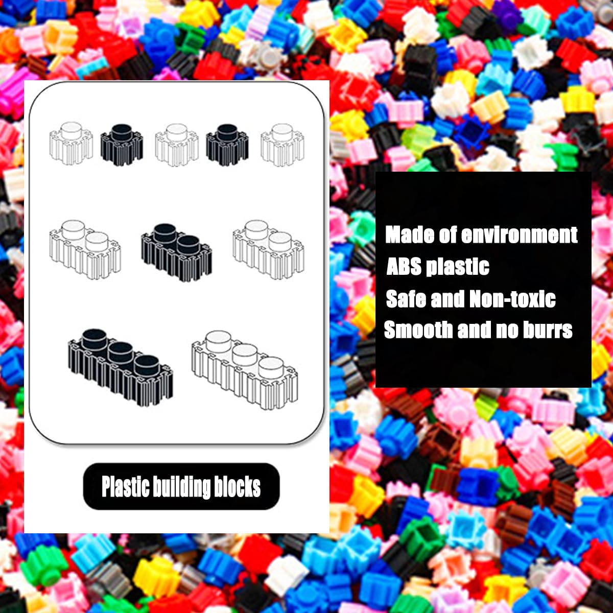 BDYDT Set de Micro Bloques de Construcción de Cerdo Animal (2745 Piezas)