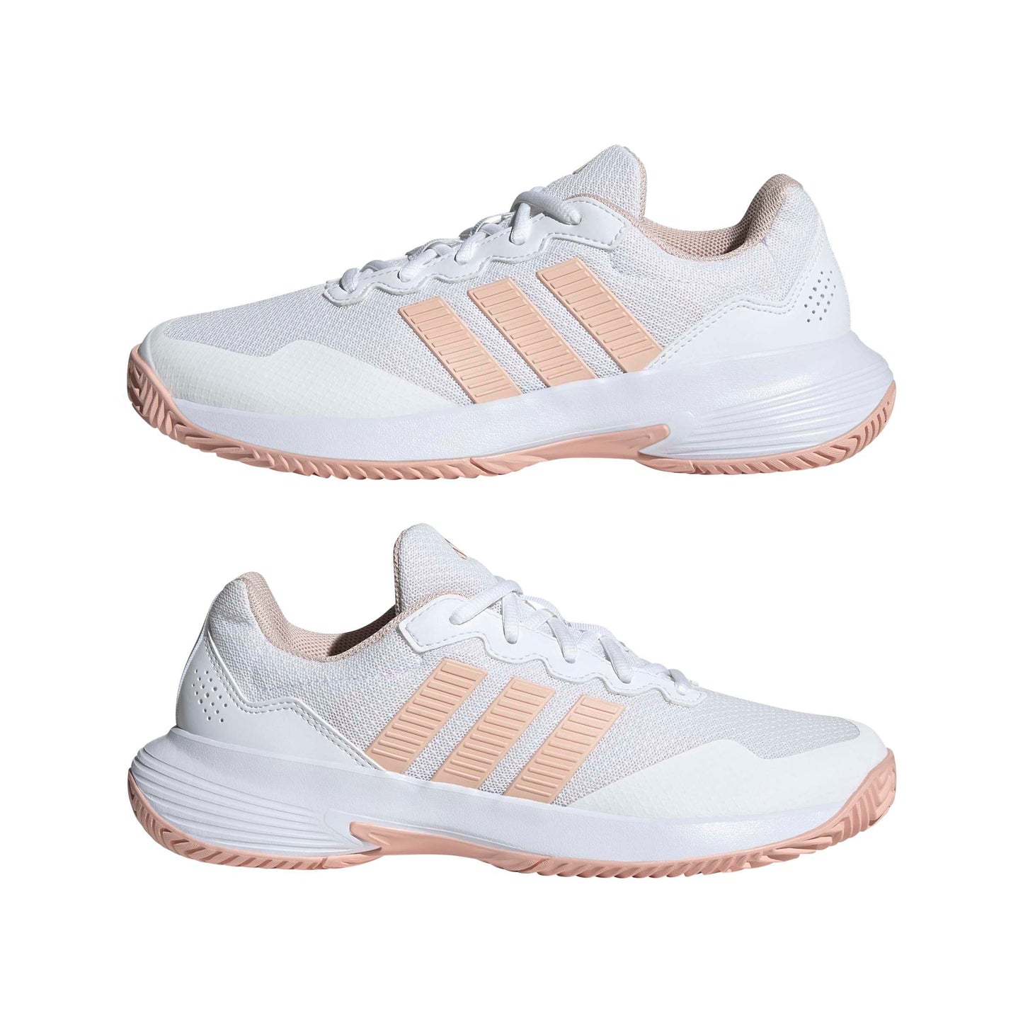 adidas Women's Gamecourt 2 W, White/Blush Pink/White