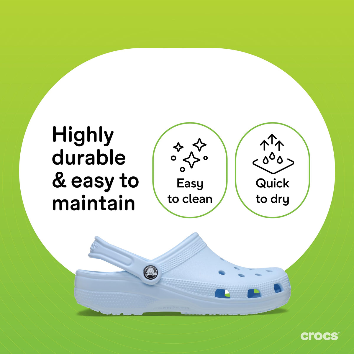 Crocs Unisex-Adult Classic Clog, Clogs for Women and Men, Blue Frost