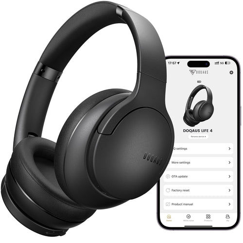 DOQAUS Auriculares Inalámbricos sobre la Oreja