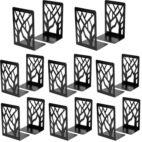 MaxGear Sujetalibros con Diseño de Árbol (8 Pares)
