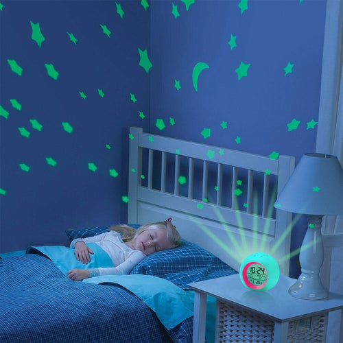 Tarklanda Reloj Despertador para Niños (Proyector de Luna y Estrellas)