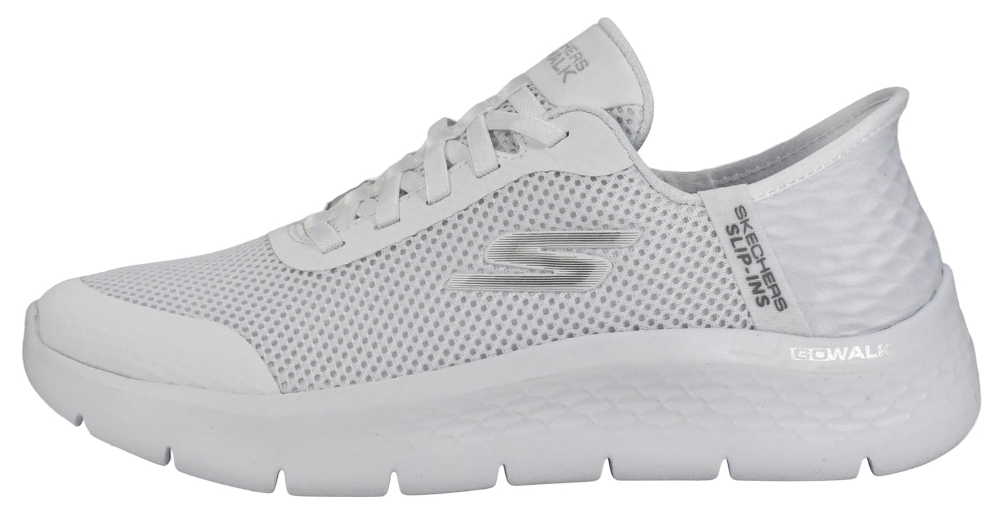 Skechers Women's Go Walk Flex Hands Free Slip-Ins - Grand Entry Sneaker, White