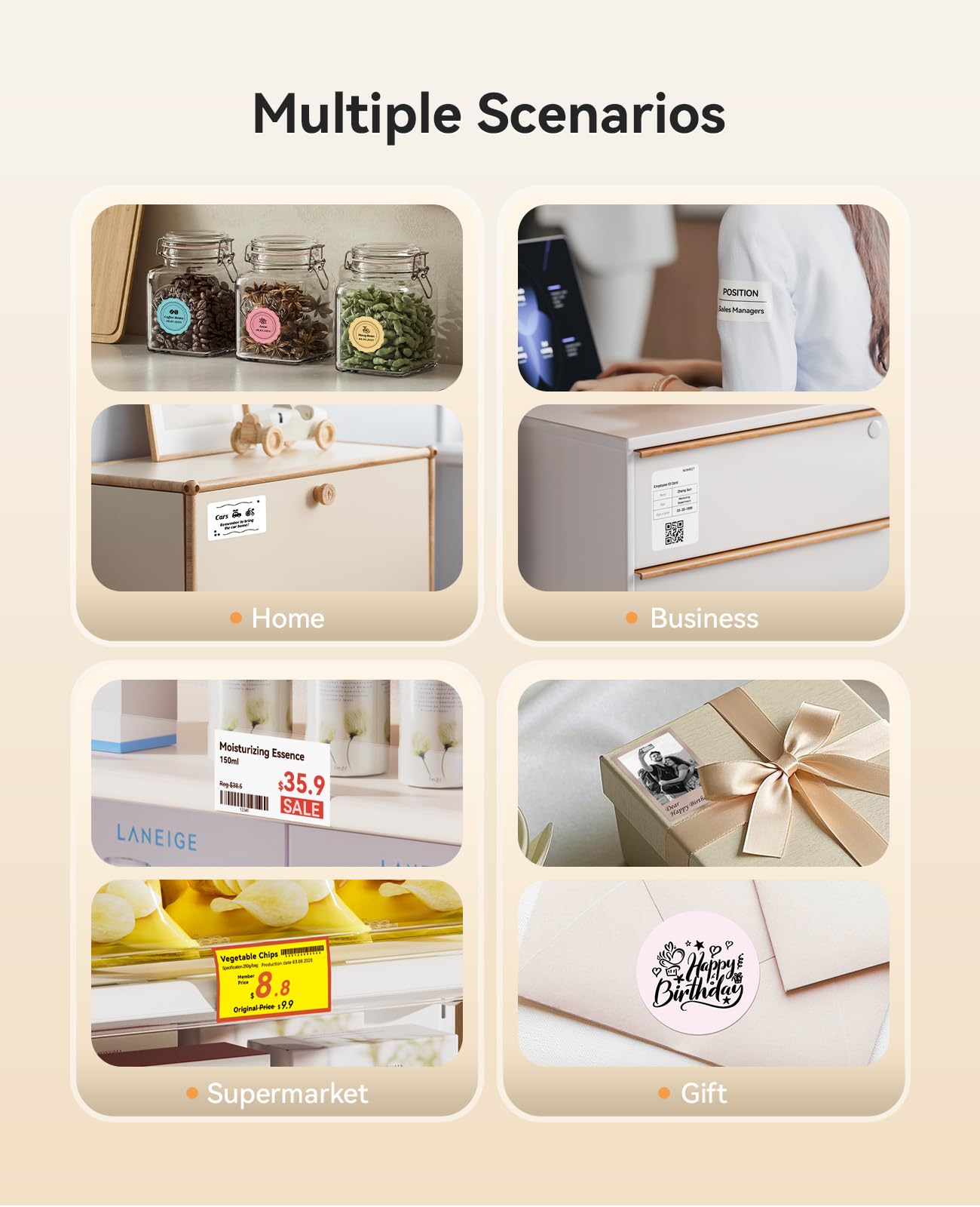 NIIMBOT Impresora de Calcomanías B21 Pro (Bluetooth / Blanco)