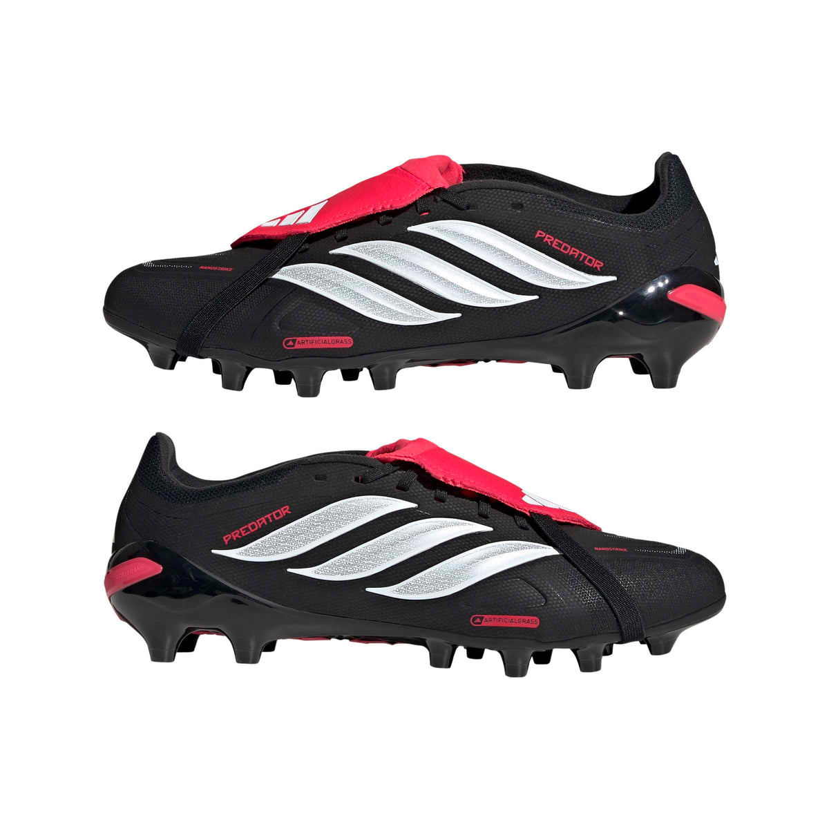 adidas Unisex League Fold-Over Tongue Artificial Ground, Black/White/Lucid Red