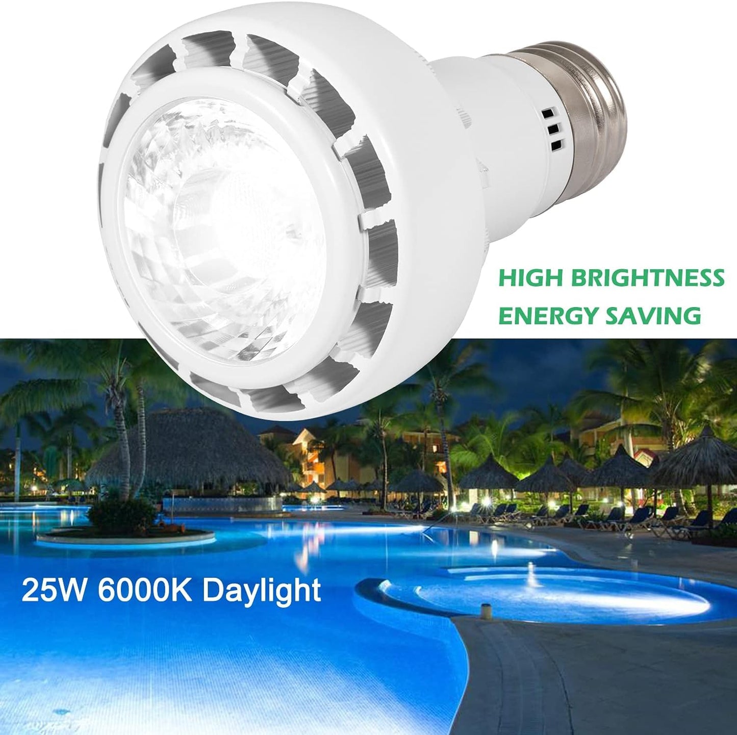 Bonbo Bombilla LED para Spa y Bañera de Hidromasaje (12V 25W)