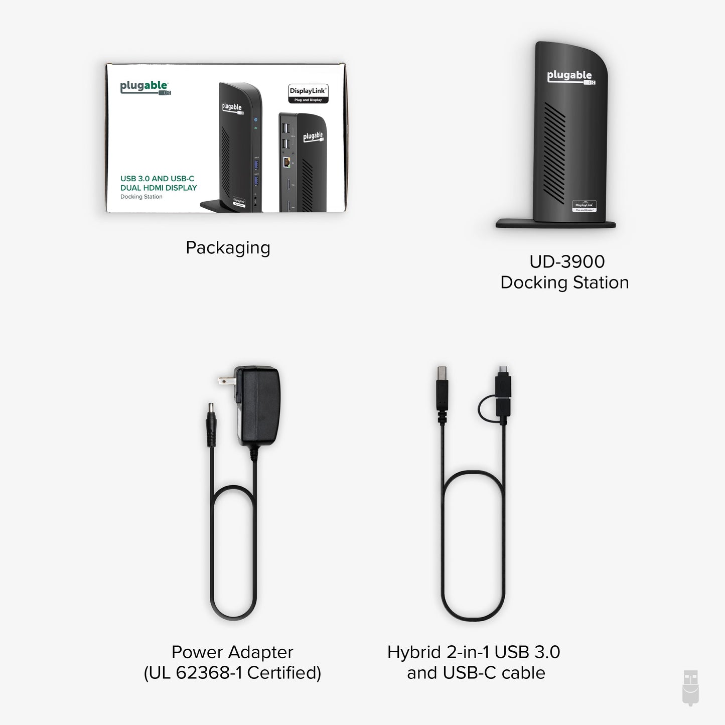 Plugable Estación de Conexión Universal para Laptop (Dual HDMI / 6 Puertos USB)