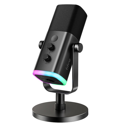 FIFINE Micrófono Dinámico USB/XLR AmpliGame AM8