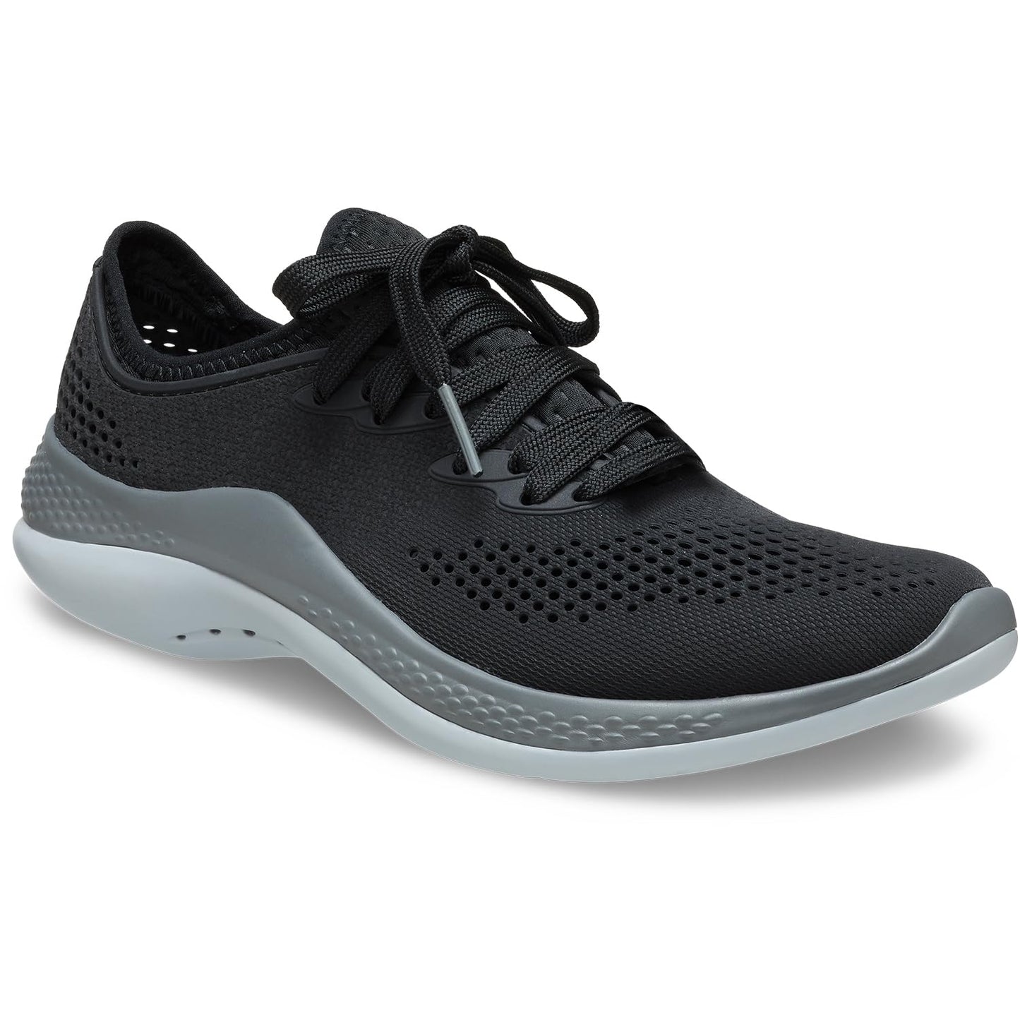 Crocs Zapatillas LiteRide 360 Pacer para Mujer (Talla 6 / Negro y Gris)