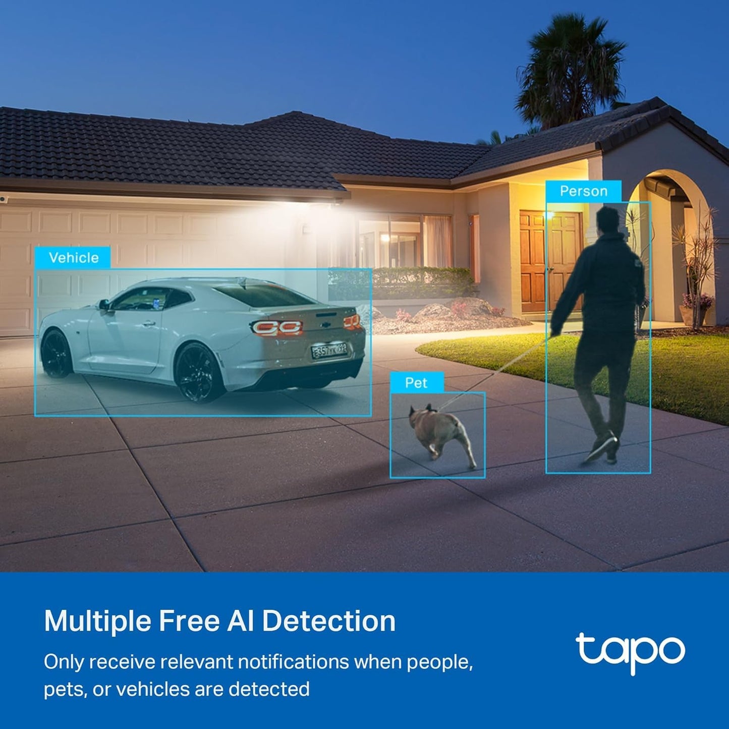 TP-Link Tapo Cámara de Seguridad WiFi para Exteriores 2K QHD (Tapo C520WS)